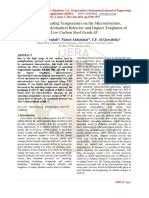 Effect of Annealing Temperature On The Microstructure, Microhardness, Mechanical Behavior and Impact Toughness of Low Carbon Steel Grade 45