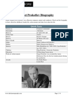 Sergei Prokofiev Biography: Quick Facts