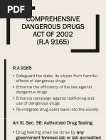 Comprehensive Dangerous Drugs Act of 2002