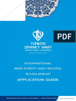 Application Guide: International Imam Khatip High School Scholarship