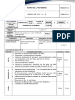 Sesión de Aprendizaje de Comunicacion