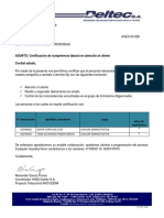 Carta Sena Atencion Al Cliente 2019 TC Deltec