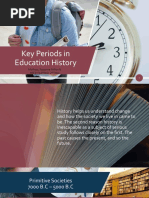 Key Periods in Education History