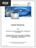 User Manual For Soniclean Digital Benchtop Ultrasonic Cleaners 191013 PDF