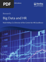 Henley Centre For HR Excellence Big Data Research Paper