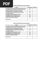 Pauta de Evaluación Taller de Escritura Espontánea