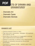 Aspects of Drama and Dramaturgy: Dramatic Art Dramatic Types Dramatic Devices