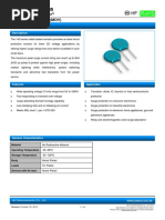 Radial Lead Varistor (MOV) : 10D Series 14D Series