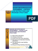 8088/8086 MICROPROCESSOR Programming - Control Flow Instructions and Program Structures