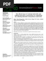 The Effectiveness of Calcium Hydroxide and Sodium Hydroxide As Neutralizer in Coagulation For Reducing Fluoride in Hazardous Wastewater