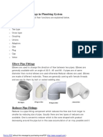 Types of Plumbing Fittings