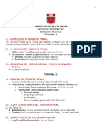 DERECHO PENAL - TEMA #1 AL TEMA 4 PRIMER PARCIAL. JRME Resumen Parcial Recorte