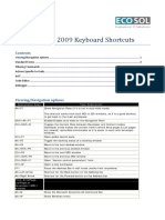 AX 2009 Keyboard Shortcuts