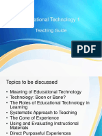 Lesson in Educ Tech 1 & Lecture Outline