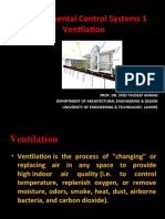 Environmental Control Systems 1 Ventilation