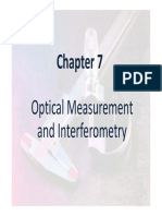 Chapter 7: Optical Measurement and Interferometry