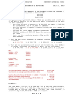 Advanced Financial Accounting & Reporting JULY 21, 2019 Problem 1