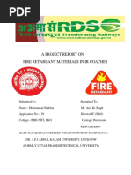 A Project Report On Fire Retardant Materials in Ir Coaches: Babu Banarsi Das Northern India Institute of Technology)