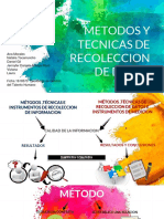 Metodos y Tecnicas de Recoleccion de Datos