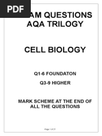 Cell Biology Exam Q