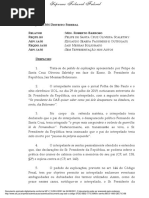 Barroso Dá 15 Dias para Bolsonaro Explicar Falas Sobre Pai de Presidente Da OAB