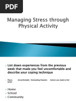 Managing Stress Through Physical Activity