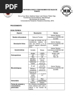 Analisis Microbiologico y Fisicoquimico de Salsa de Tomate