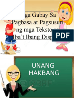 Y1 Aralin 1 Pagsusuri NG Iba't Ibang Teksto