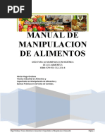 Manual de Manipulación Alimentos