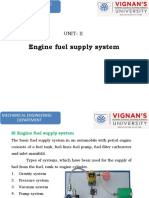 SI-Engine Fuel Supply System