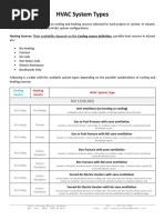 Equest HVAC System Types