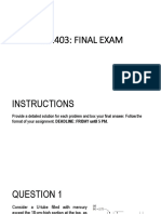 Che403 - Final Exam