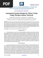 Automated System Design For Metro Train Using Wireless Sensor Network