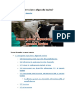 Cómo Aplicar Inyecciones Al Ganado Bovino PDF