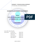 Title Pataya Food Industries LTD: A Warehouse Case Study