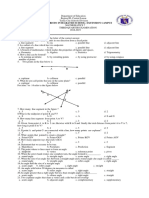 Math 7 Exam 3rd Quarter