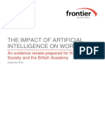 The Impact of Artificial Intelligence On Work: An Evidence Review Prepared For The Royal Society and The British Academy