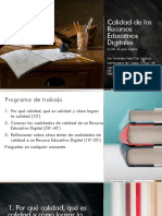 Calidad de Los Recursos Educativos Digitales