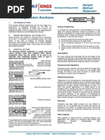 Shield Expansion Anchors.: Sample Method Statement