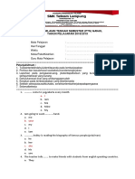 Soal Penilaian Tengah Semester (PTS) Ganjil TAHUN PELAJARAN 2018/2019