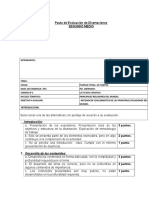 Pauta de Disertacion Segundo Medio