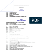 Reglamento Nacional de Edificaciones - Indice (2014)