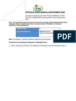 MEESEVA User Manual For DEPT Ver 1.1-Possession Certificate