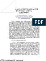 Jurnal Perancangan Interior Kantor Pt. Yodya Karya (Persero) Semarang