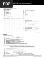 Extra Tasks For Fast Finishers A2