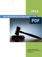 Los Incidentes en Materia Civil