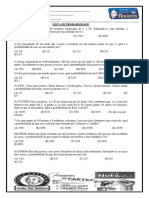 Lista de Probabilidade