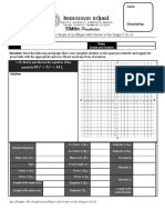 Let S Practice 14-The Graph of An Ellipse With Vertex at The Origin 0 0 1