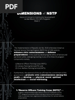 2 Dimentions of NSTP