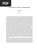 Anarchism As A Theory Of...